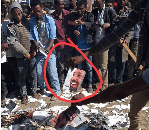 Nobel winner's book burnt by Ethiopian protesters