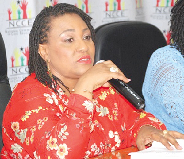 Ms Josephine Nkrumah — Chairperson of the NCCE Ms Josephine Nkrumah — Chairperson of the NCCE