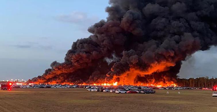 A fire at a Florida airport destroyed more than 3,500 rental cars