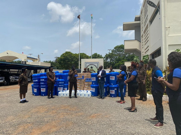 GLICO donates COVID-19 essentials to Prisons Service 