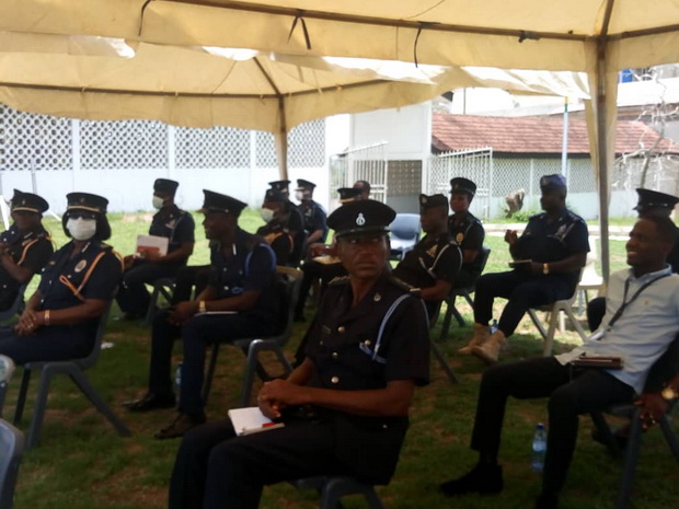 A section of security personnel at the meeting A section of security personnel at the meeting