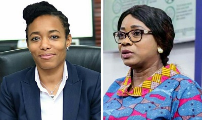 Dr Zanetor Agyeman-Rawlings (left) and Mrs Cynthia Mamle Morrison