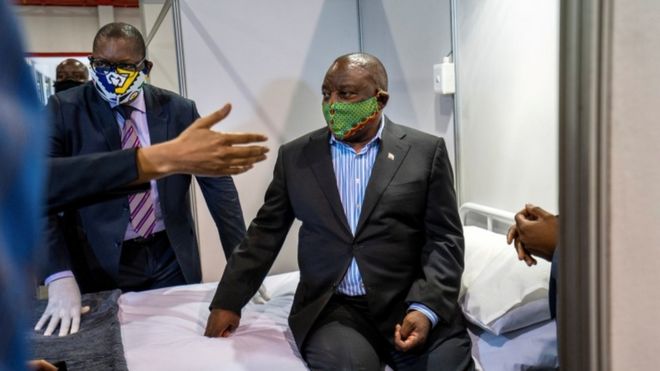 President Cyril Ramaphosa warned against complacency despite "signs of hope". PHOTO - REUTERS President Cyril Ramaphosa warned against complacency despite "signs of hope". PHOTO - REUTERS