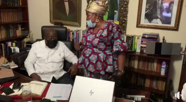 When Akua Donkor congratulated Akufo-Addo [VIDEO]