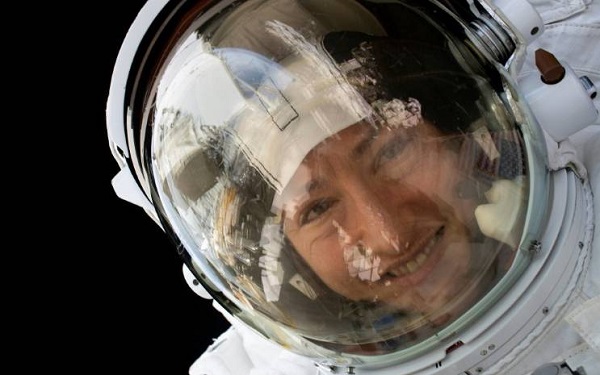 NASA astronaut Christina Koch is set to return to Earth after 328 days of living and working aboard the International Space Station. [AFP]