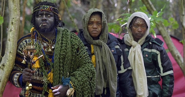 The Kingdom of Kubala is made up of 'King Atehene', 'Queen Nandi' and 'Asnat'. Pic: PA