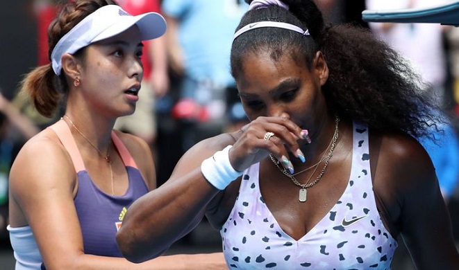 Serena Williams (right) eliminated from Australia Open Serena Williams (right) eliminated from Australia Open