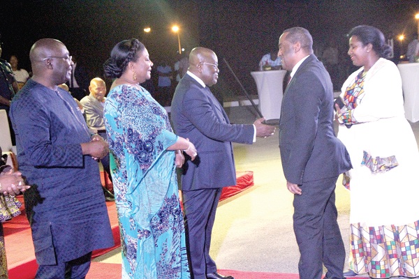 President Akufo-Addo exchanging pleasantries with some of the diplomats after the meeting. President Akufo-Addo exchanging pleasantries with some of the diplomats after the meeting.