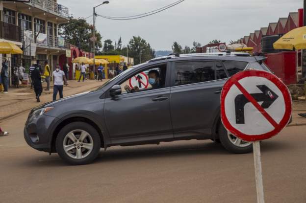 The government re-introduced a two-week lockdown in parts of the capital Kigali The government re-introduced a two-week lockdown in parts of the capital Kigali