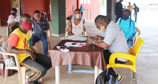 Some of the athletes going through the vetting process Some of the athletes going through the vetting process