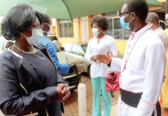 Mrs Justina Owusu Banahene (left), Sunyani Municipal Chief Executive in a chat with some members of the council Mrs Justina Owusu Banahene (left), Sunyani Municipal Chief Executive in a chat with some members of the council