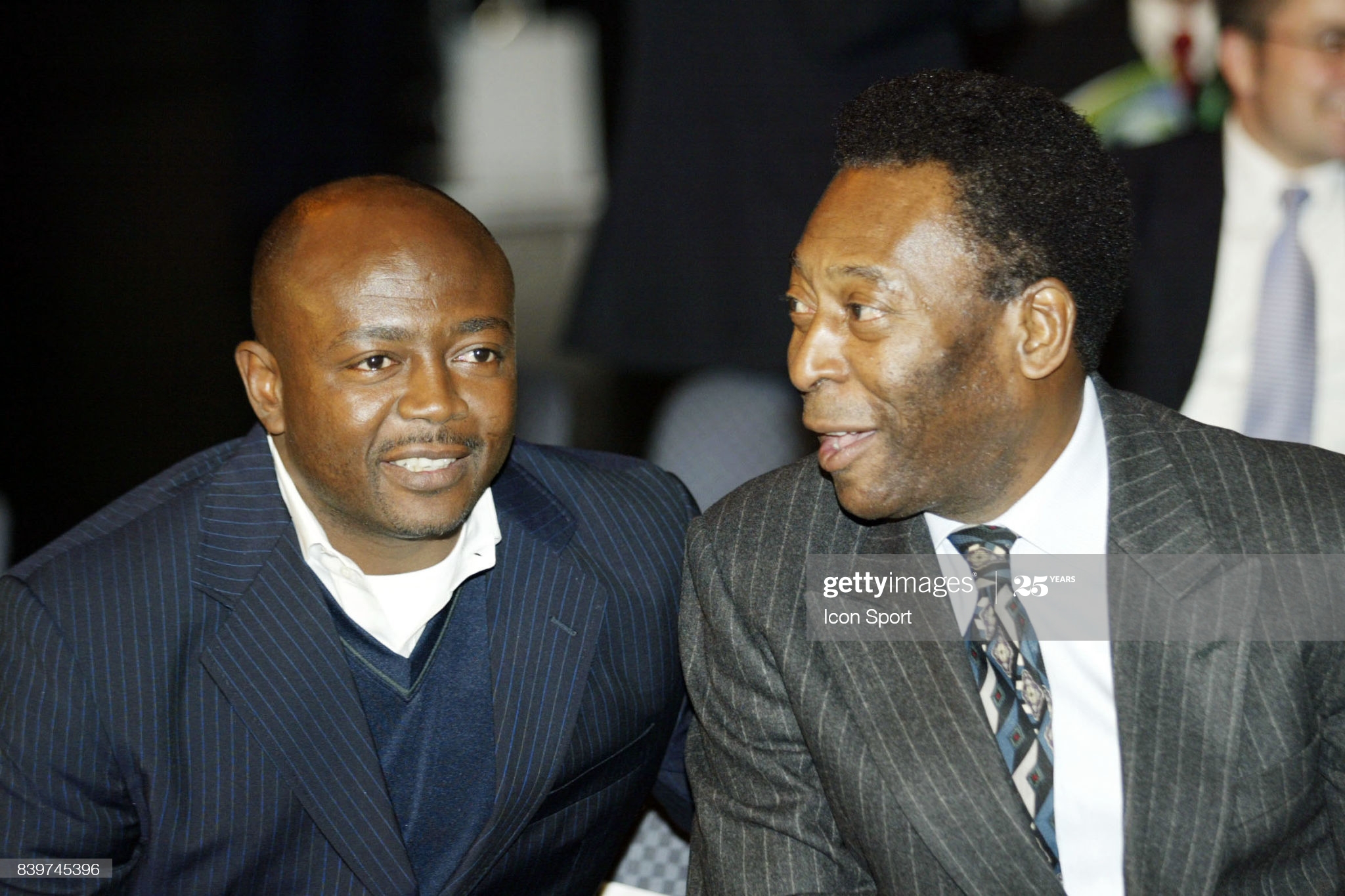 Abedi Ayew Pele (left) with Brazilian Pele Polley :Abedi Pele’s skills were par excellence