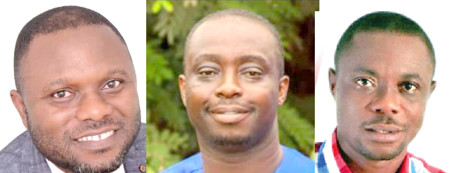 From left to right - Paul Gyan, Farouk Nkrumah and Evans Opoku Bobie