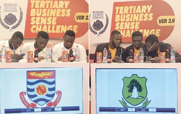 The defending champions from UCC and the team from the University for Development Studies (UDS) The defending champions from UCC and the team from the University for Development Studies (UDS)