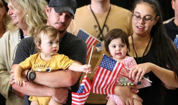 About 59 white South Africans arrived in the US on Monday About 59 white South Africans arrived in the US on Monday