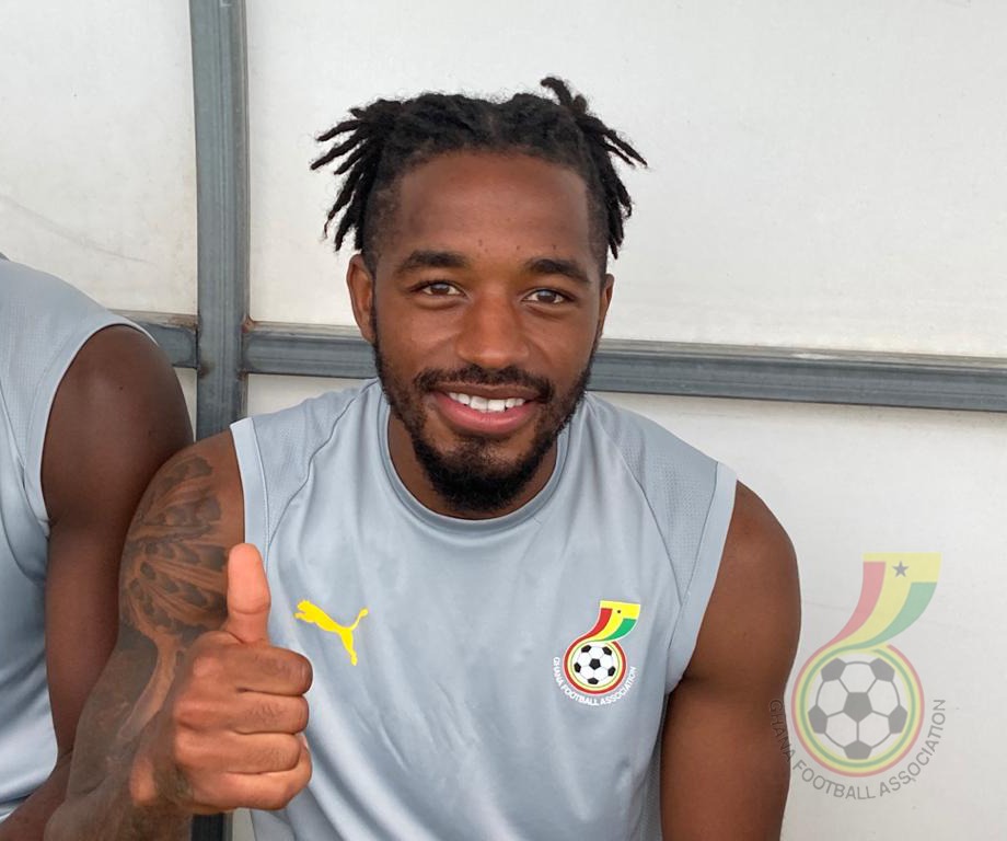 Tariq Fosu Tariq Fosu revels in his first goal for Black Stars