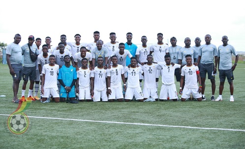 The Black Starlets squad and officials The Black Starlets squad and officials