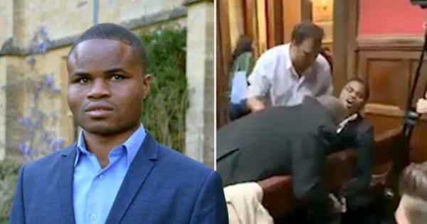 Ebenezer Azamati has won compensation after being removed from the Oxford Union debating society (Picture: Facebook/Oxford University Africa Society) Ebenezer Azamati has won compensation after being removed from the Oxford Union debating society (Picture: Facebook/Oxford University Africa Society)
