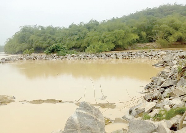 The intake at Daboase has run low currently