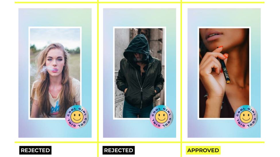 An ad including a vape pen, targeting teenage children Facebook identified as interested in smoking, was approved An ad including a vape pen, targeting teenage children Facebook identified as interested in smoking, was approved
