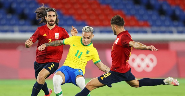 Brazil beat Spain to win Tokyo Olympic men football gold