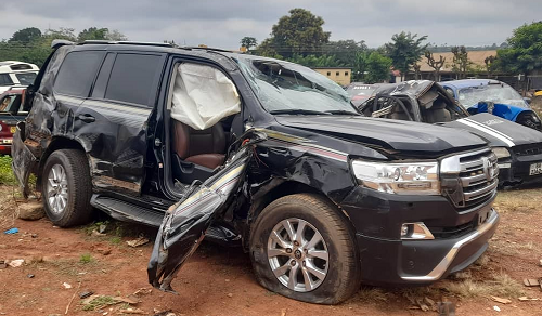 Mr Baffuor-Awuah's car Mr Baffuor-Awuah's car