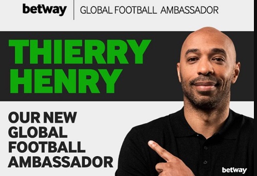 Thierry Henry joins Betway as global brand ambassador