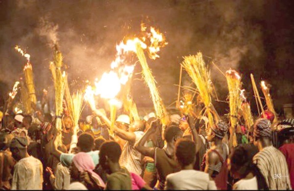The Fire festival involves the display of fire The Fire festival involves the display of fire