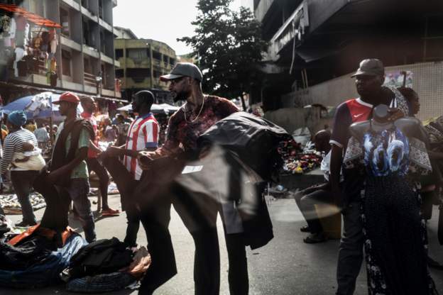 Lagos state authorities say hawkers and beggars are a nuisance Lagos state authorities say hawkers and beggars are a nuisance