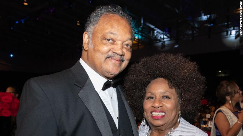 Jesse Jackson and his wife Jacqueline Brown Jackson. Jesse Jackson and his wife Jacqueline Brown Jackson.