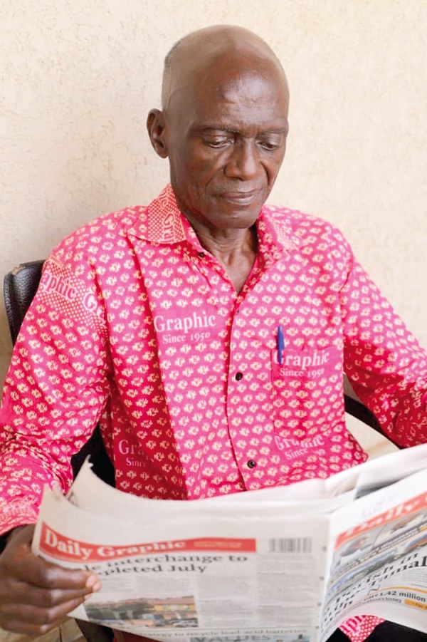 Mr Addai-Nsiah started buying the newspaper at age 16 Mr Addai-Nsiah started buying the newspaper at age 16