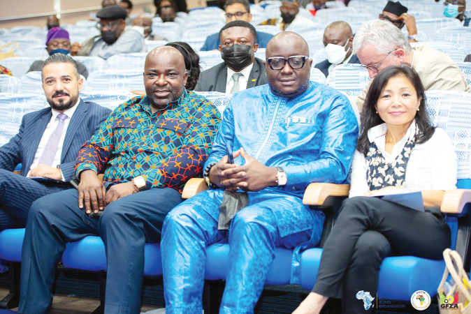 From left: Ahmed Bennis, Secretary General of AEZO; Mr Michael Okyere Baafi, a Deputy Minister of Trade; Mr Michael Oquaye Jnr, CEO, Ghana Free Zones, and Ms Atsuko Toda, Director, Agricultural Finance & Rural Infrastructure Devt. of AfDB From left: Ahmed Bennis, Secretary General of AEZO; Mr Michael Okyere Baafi, a Deputy Minister of Trade; Mr Michael Oquaye Jnr, CEO, Ghana Free Zones, and Ms Atsuko Toda, Director, Agricultural Finance & Rural Infrastructure Devt. of AfDB