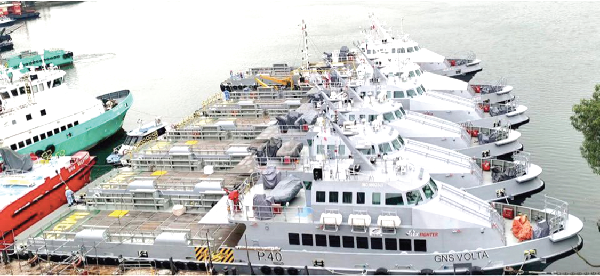 The vessels have already set sail for Ghana The vessels have already set sail for Ghana