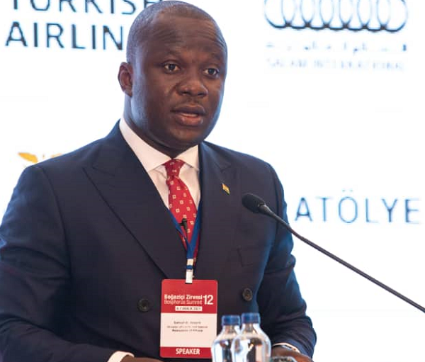 Mr Samuel Abu Jinapor, Minister of Lands and Natural Resources, speaking at the 12th Annual Bosphorus Summit in Istanbul, Turkey Mr Samuel Abu Jinapor, Minister of Lands and Natural Resources, speaking at the 12th Annual Bosphorus Summit in Istanbul, Turkey