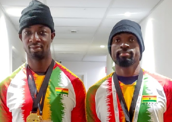 Joshua Nii Ayettey (left) and Michael Davidson won gold and silver respectively Joshua Nii Ayettey (left) and Michael Davidson won gold and silver respectively