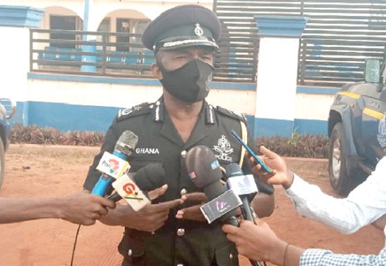 • DCOP Asumadu Okyere Darko Bono East police processing 52 people for court - Over breach of COVID-19 safety protocols