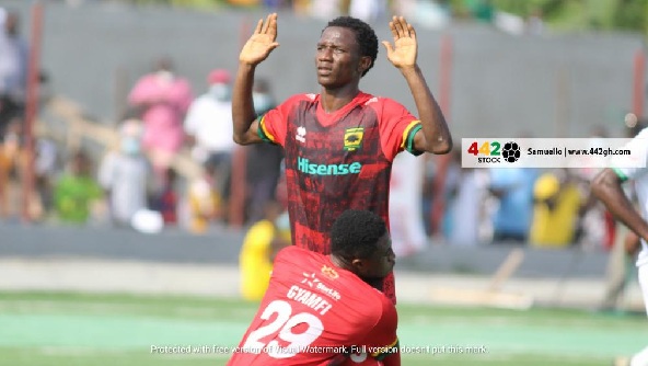 Asante Kotoko's Ibrahim Imoro refused to celebrate the opener against his former side Asante Kotoko's Ibrahim Imoro refused to celebrate the opener against his former side