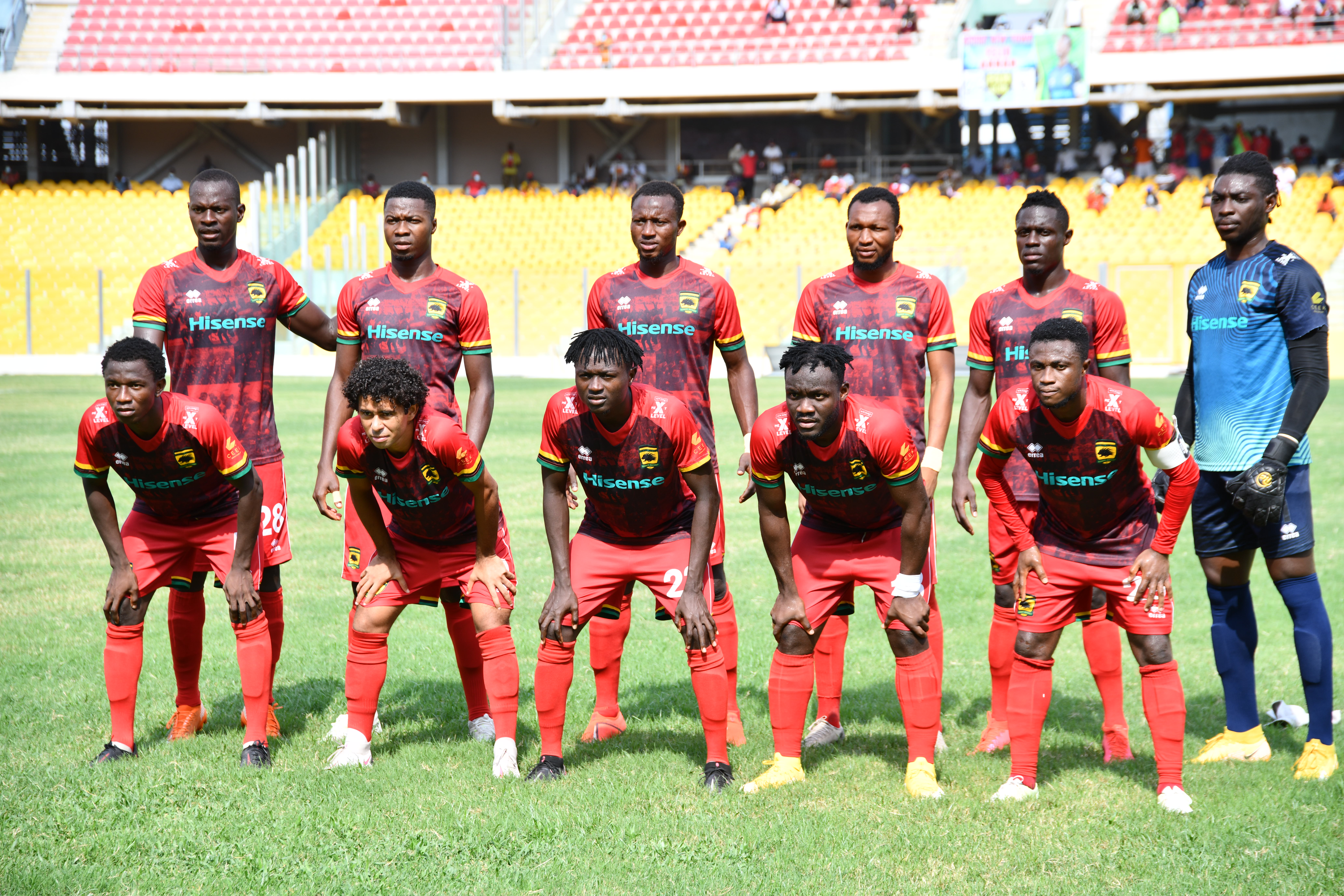Players of Kotoko in their match against Setif in Accra Setif stun Kotoko 2-1 in Accra