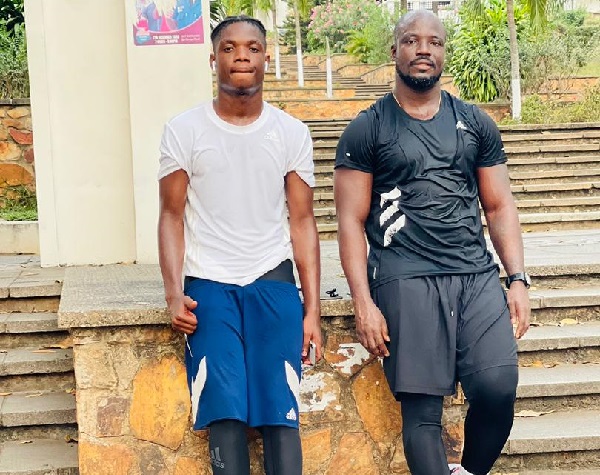 Laryea Kingston (right) wants his son Jacob Kingston to follow his footsteps Laryea Kingston (right) wants his son Jacob Kingston to follow his footsteps