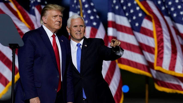 US President Donald Trump and his Vice Mike Pence US President Donald Trump and his Vice Mike Pence