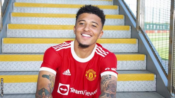 England winger Jadon Sancho