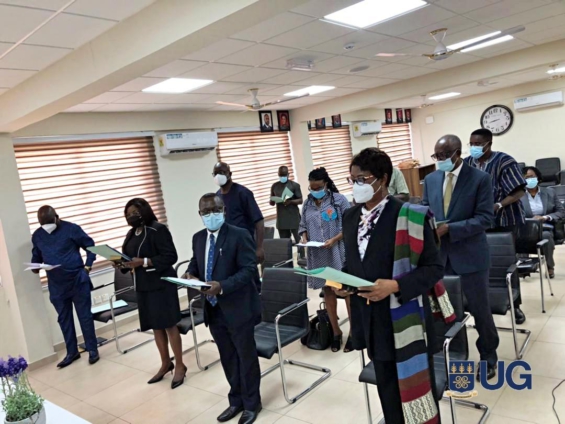 Members of the University of Ghana, Legon governing council being inducted into office Members of the University of Ghana, Legon governing council being inducted into office