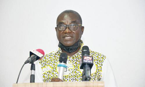 • Mr Frank Doyi, Director, Amnesty International Ghana, briefing the press • Mr Frank Doyi, Director, Amnesty International Ghana, briefing the press