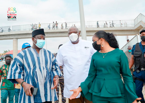 Mr Kwesi Amoako Atta (left), the Roads and Highways Minister, and Mr Henry Quartey (middle) at the Pokuase Interchange Mr Kwesi Amoako Atta (left), the Roads and Highways Minister, and Mr Henry Quartey (middle) at the Pokuase Interchange