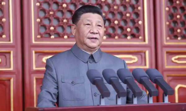 Xi Jinping delivers a speech at a ceremony marking the centenary of the CCP in Beijing. Photograph: Xinhua/REX/Shutterstock Xi Jinping delivers a speech at a ceremony marking the centenary of the CCP in Beijing. Photograph: Xinhua/REX/Shutterstock