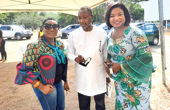 Mr Daniel Nii-Noi Adumuah (middle), the Adentan Municipal Chief Executive, with Mrs Fafape Ama Foe (right), Executive Director of IMSA, and Dr Genevieve Duncan-Obuobi, President of the Women Intelligentsia for Service and Excellence (WISE) Network Mr Daniel Nii-Noi Adumuah (middle), the Adentan Municipal Chief Executive, with Mrs Fafape Ama Foe (right), Executive Director of IMSA, and Dr Genevieve Duncan-Obuobi, President of the Women Intelligentsia for Service and Excellence (WISE) Network