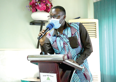 Dr Emmanuel Ayifah Deputy Country Manager of SEND Ghana, addressing the participants Dr Emmanuel Ayifah Deputy Country Manager of SEND Ghana, addressing the participants