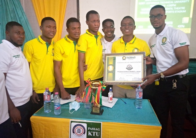 The Koforidua Technical University (KTU) has emerged winners of the maiden edition of the Procurement and Supply Students Association of Ghana (PASSAG) quiz competition held in Koforidua on Friday, June 25, 2021. The Koforidua Technical University (KTU) has emerged winners of the maiden edition of the Procurement and Supply Students Association of Ghana (PASSAG) quiz competition held in Koforidua on Friday, June 25, 2021.