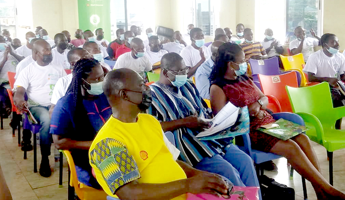 Some of the drivers at the sensitisation programme