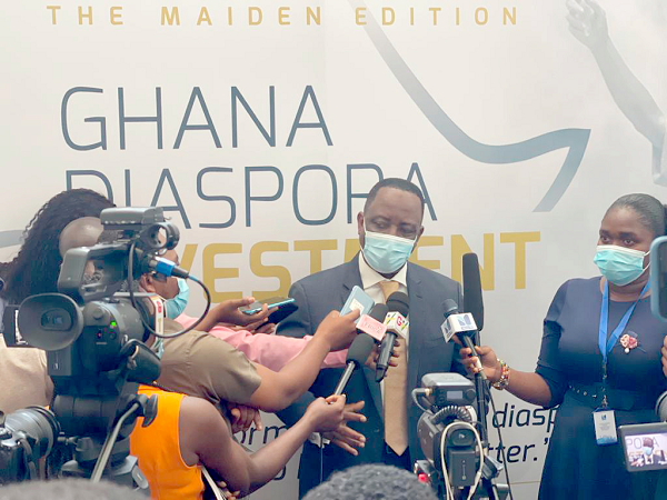 • Mr Alex Dadey, Executive Chairman of KGL Group, speaking to the media